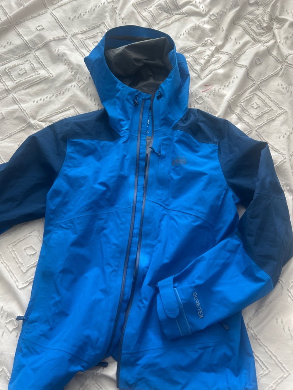 Blue Waterproof Gore-Tex women’s  Hooded Jacket